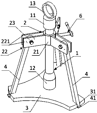 Bearing dismounting auxiliary device