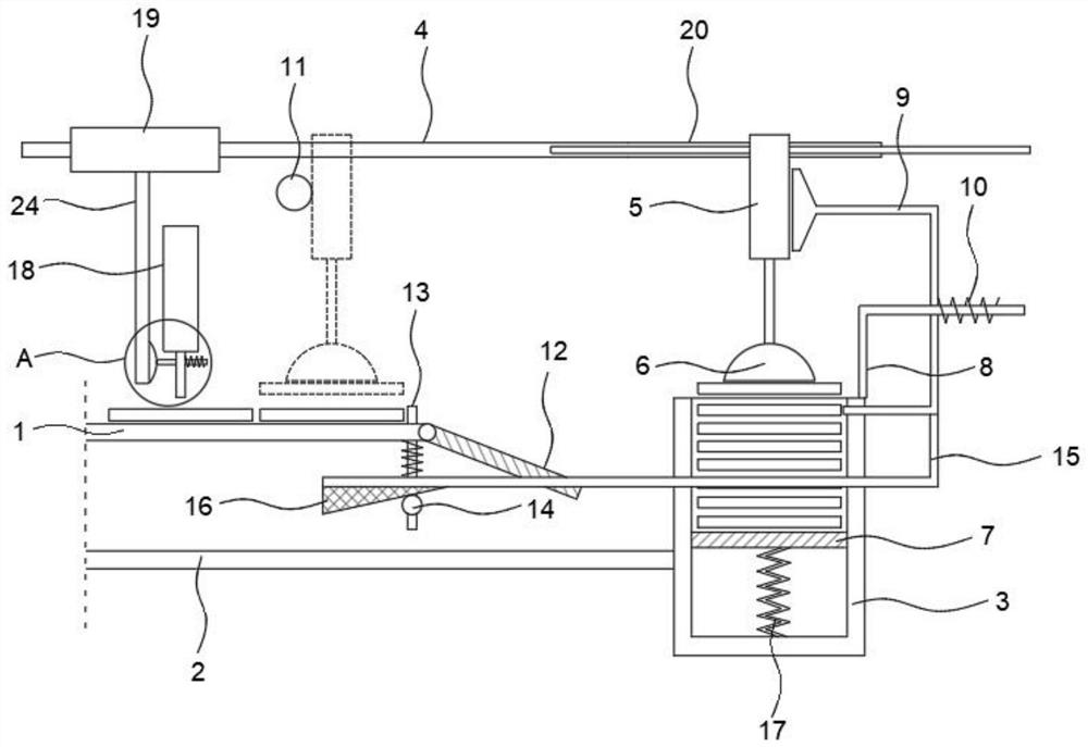 Cooling fin assembling device for semiconductor production