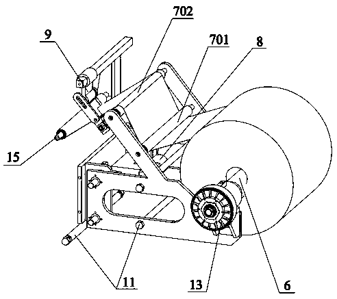 Deviation-rectifying feeding device of ultrasonic self-deviation-rectifying slitter