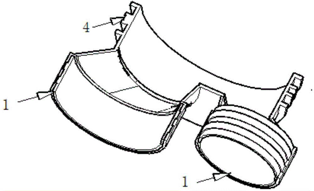 Insert-type injection pipe joint and production process thereof