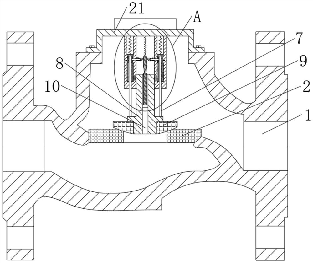 Check valve for protecting valve element