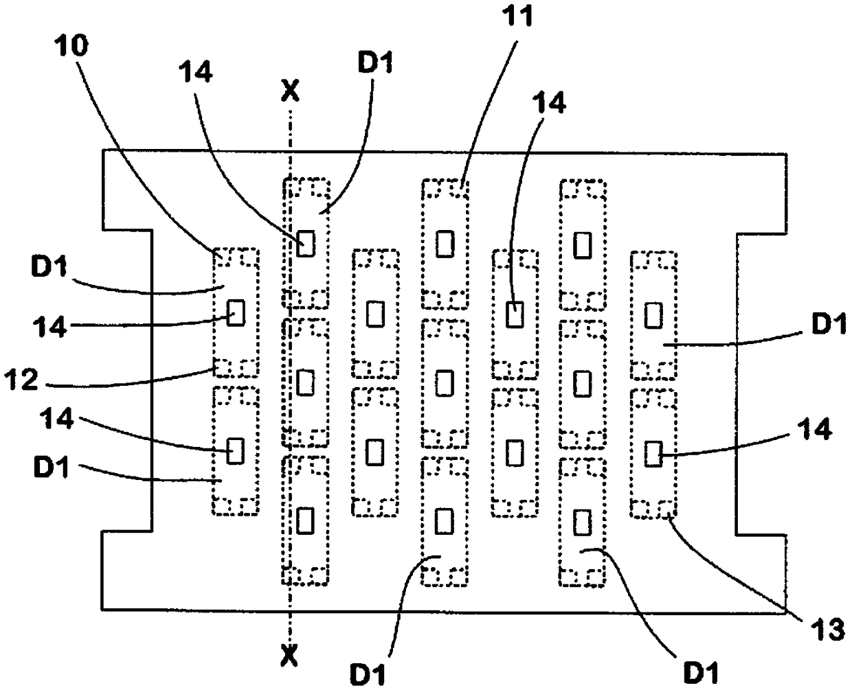 Elastic element for a fastening point for a rail for rail vehicles, and fastening point