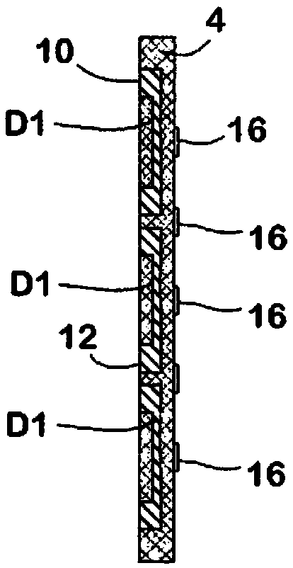 Elastic element for a fastening point for a rail for rail vehicles, and fastening point
