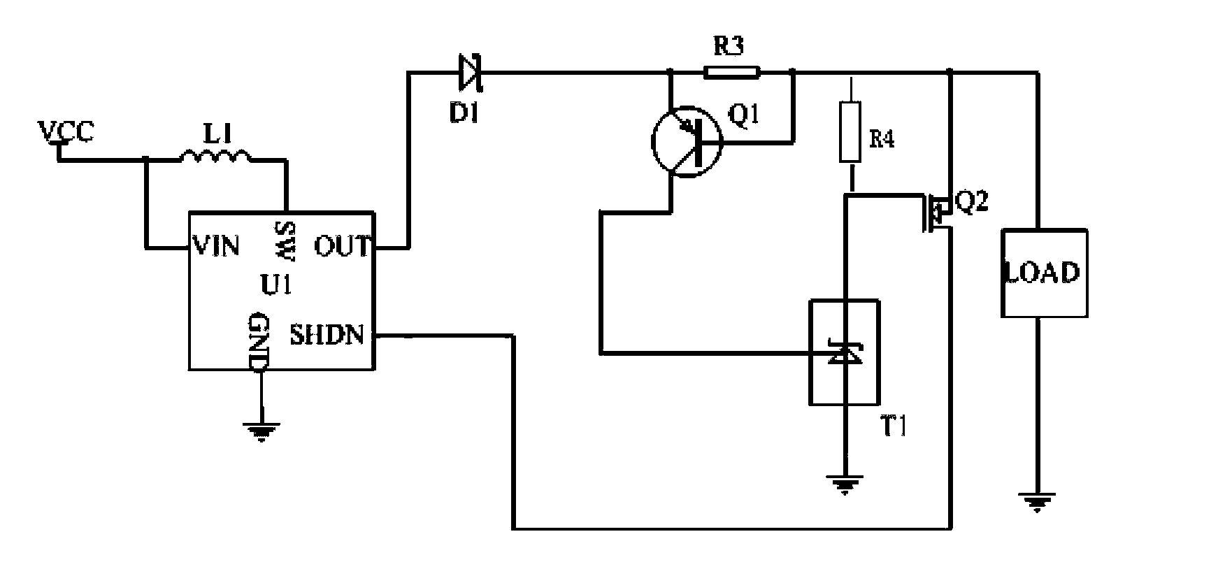 Voltage boost protection circuit