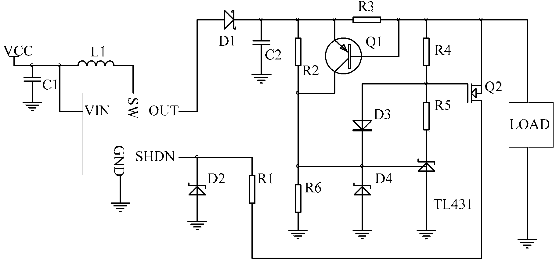 Voltage boost protection circuit