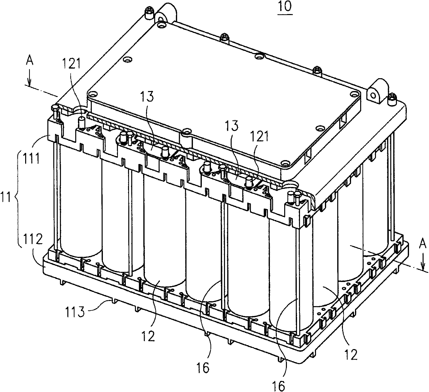 Battery pack with thermal conducting adhesives