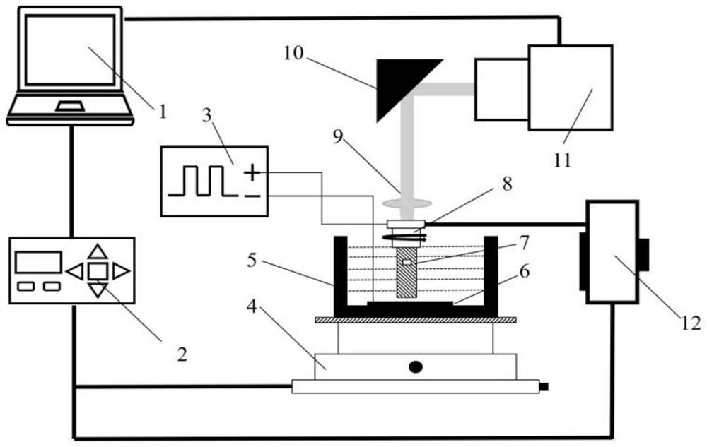 Laser electrochemical composite deposition method and device for rifling-type hollow rotating electrode