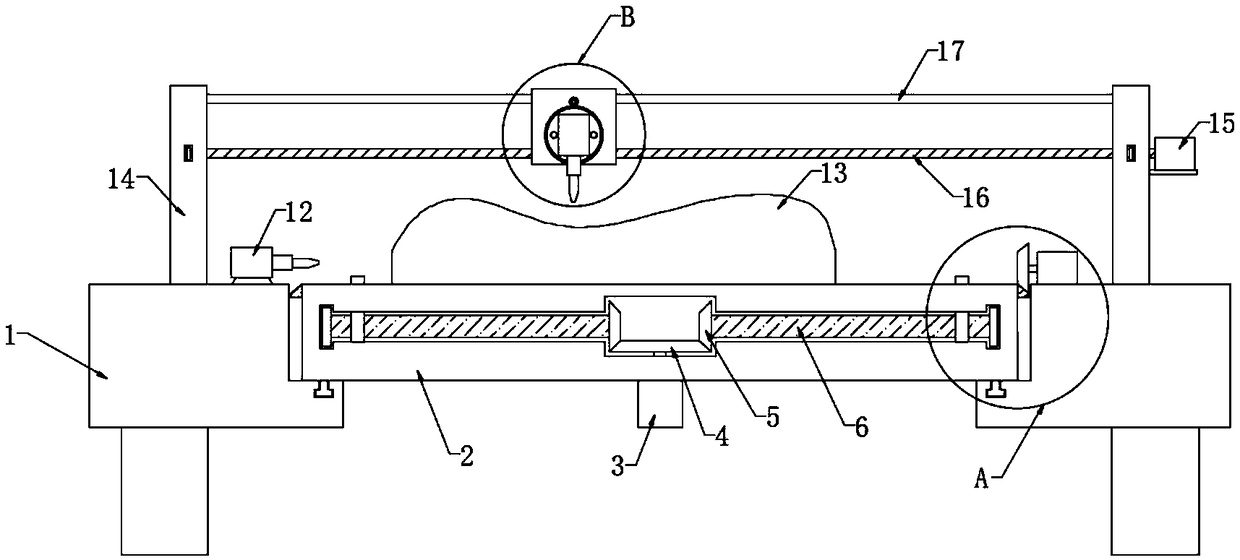 Trepanning device for specially-shaped die casting