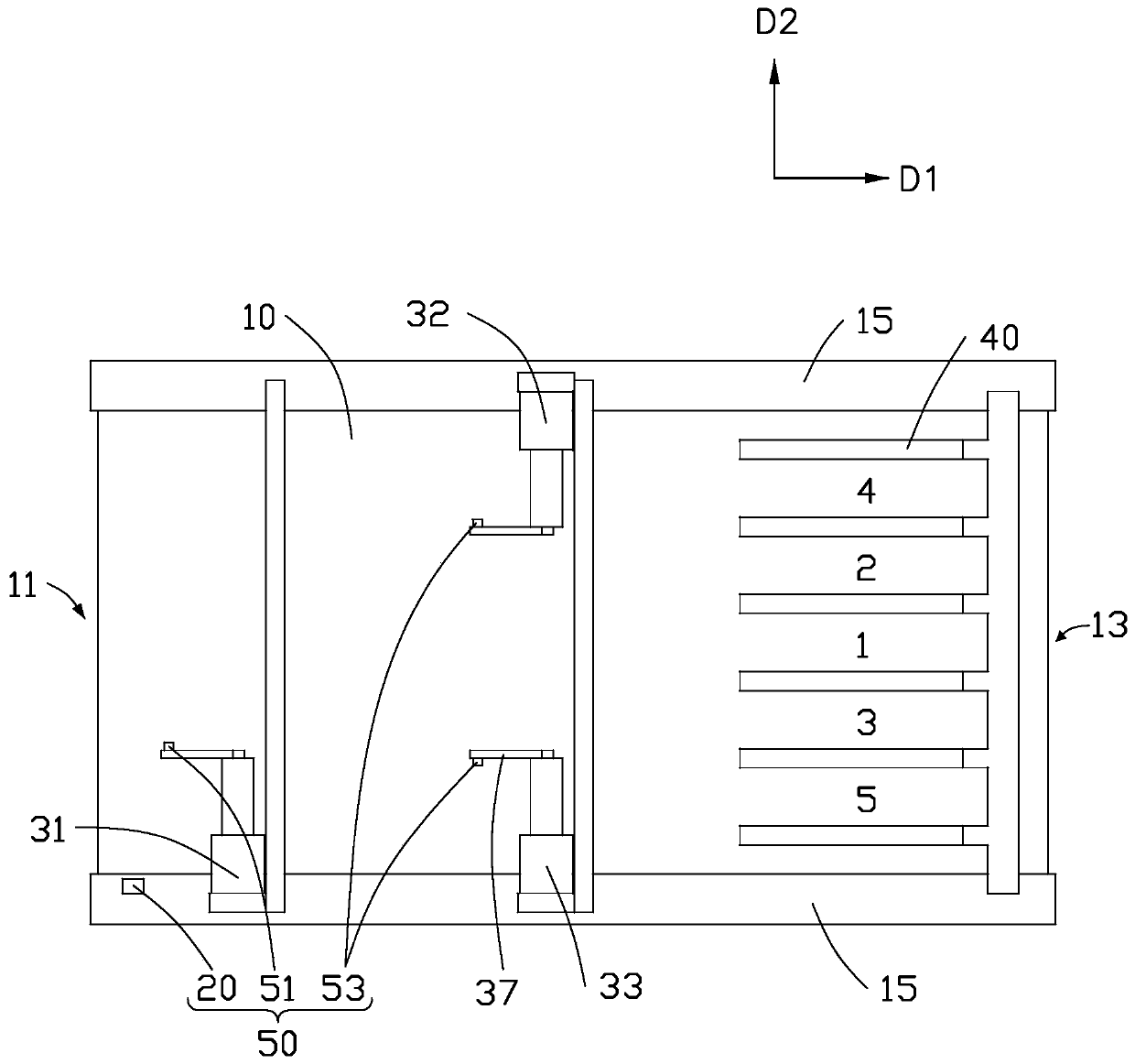 Material splitting device and material splitting method