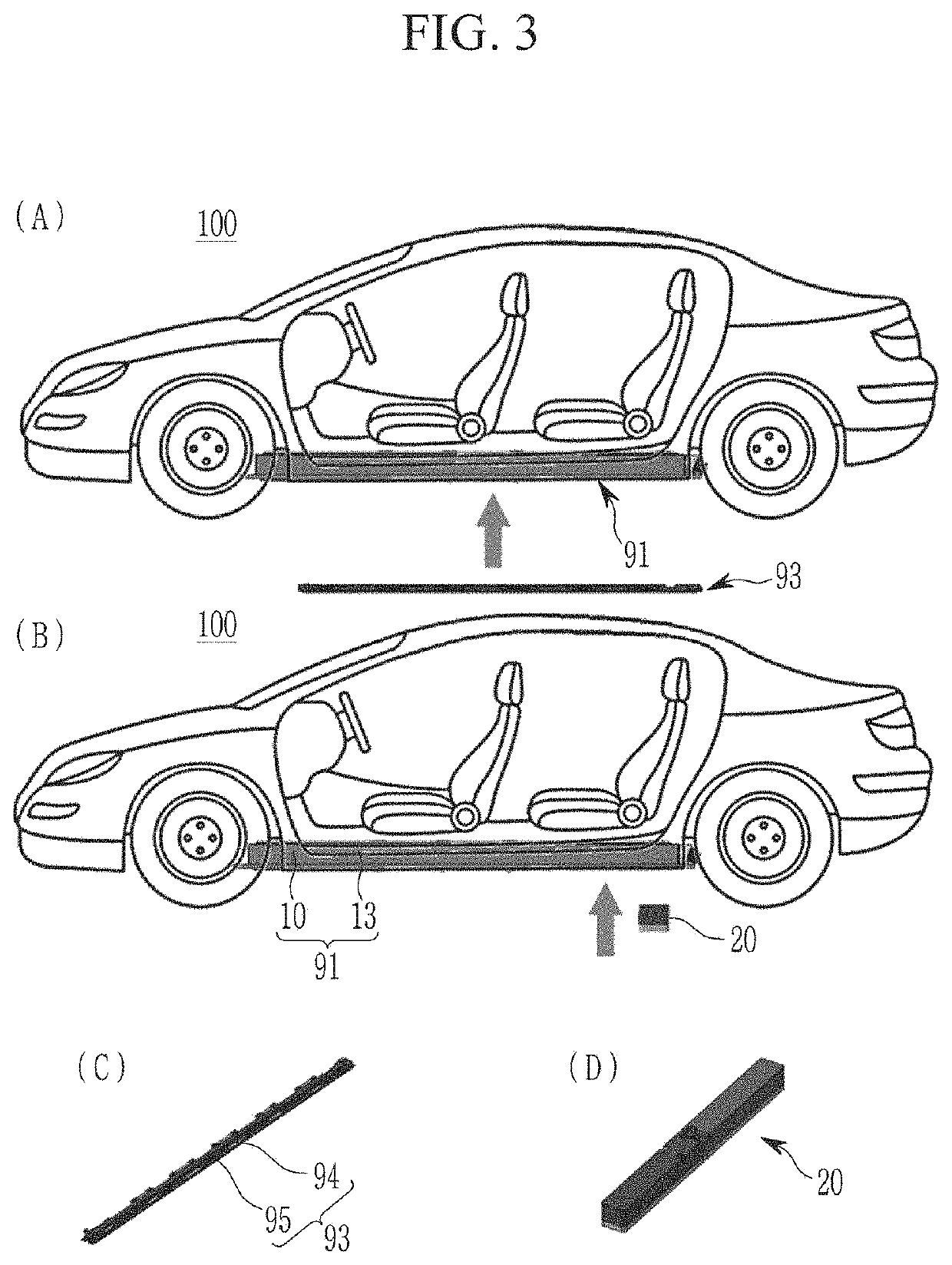 Chassis components, vehicle battery system integrally formed with chassis components, and integrated battery system vehicle comprising same