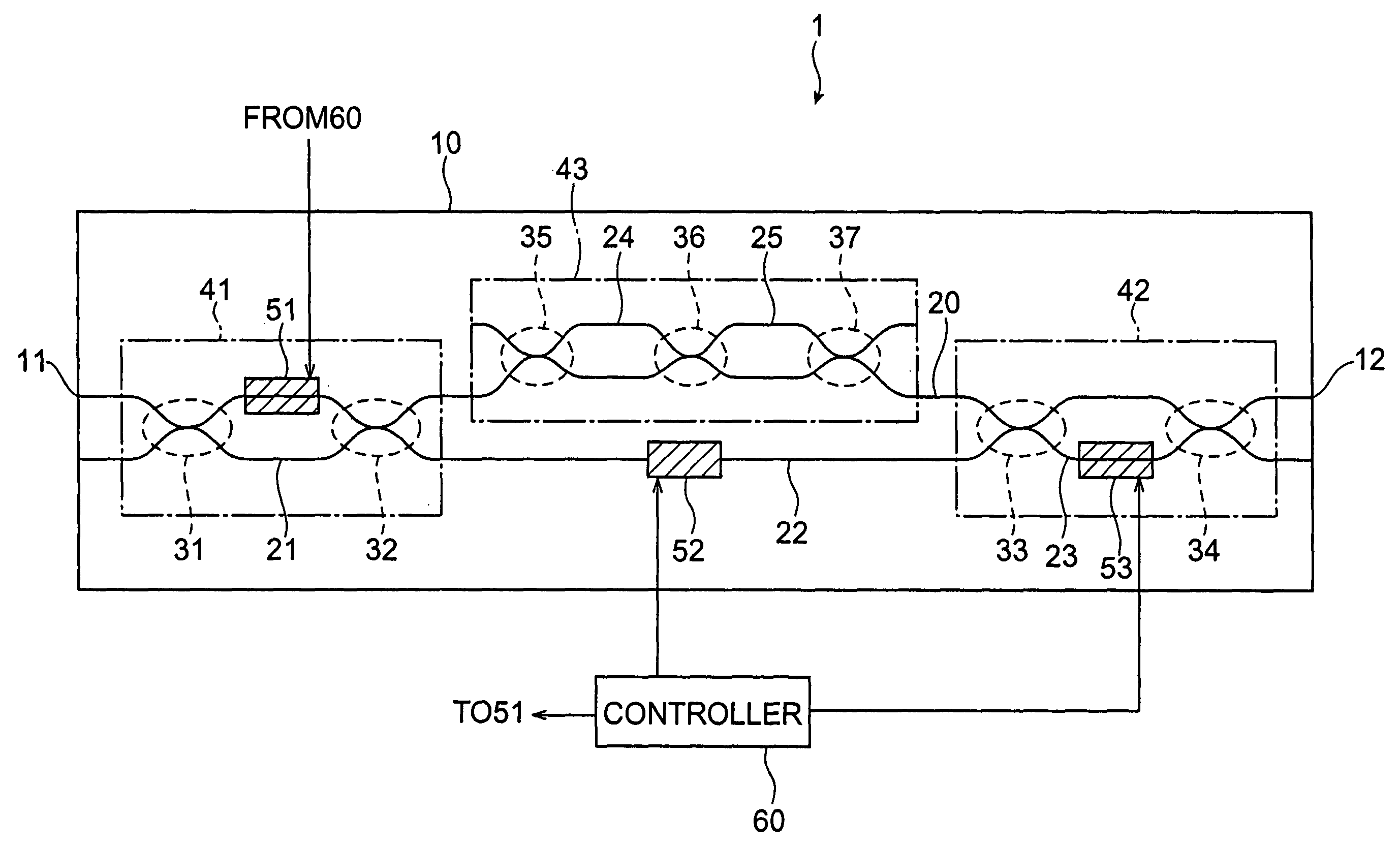Optical component, optical amplification module, and optical transmission system