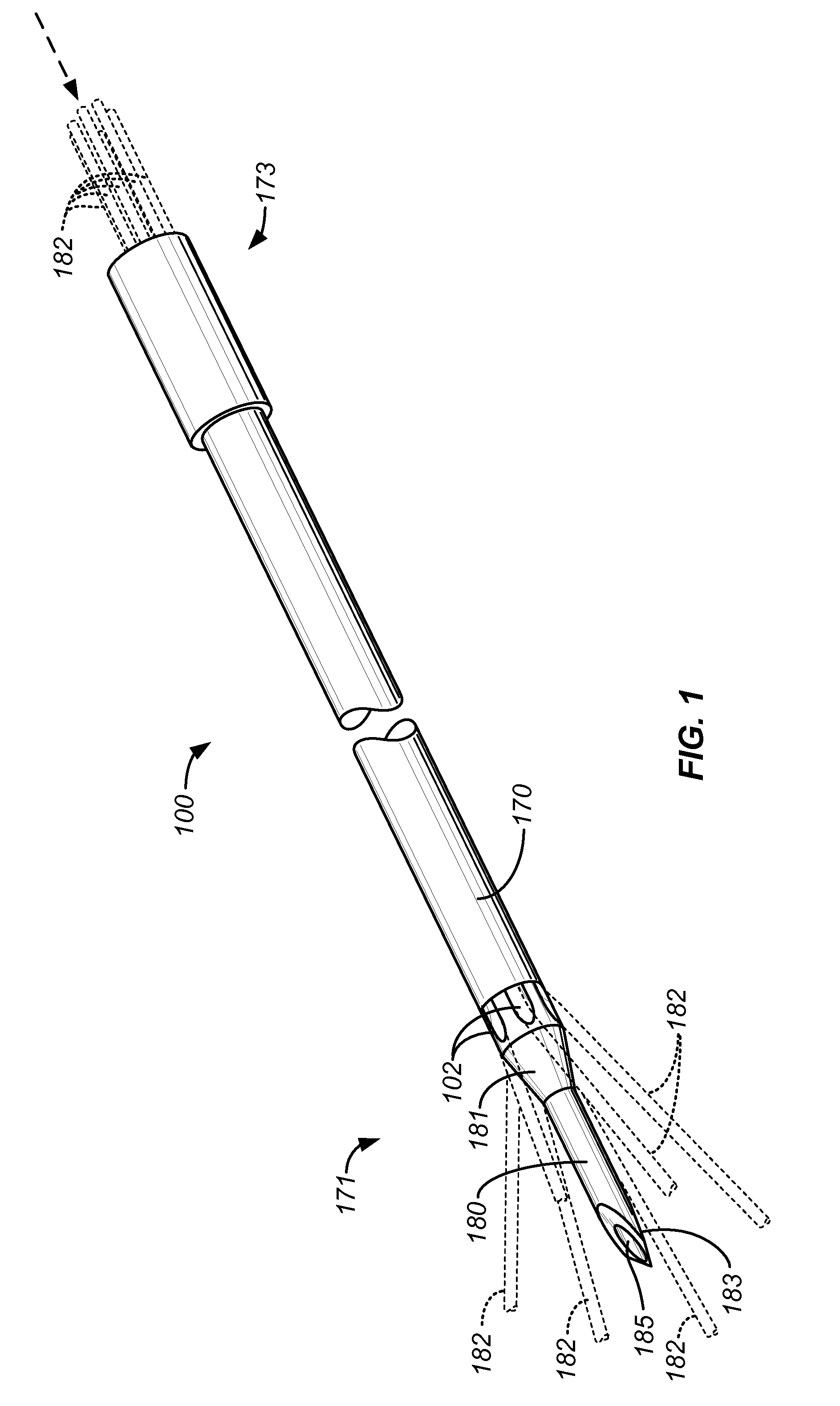 Needle and tine deployment mechanism