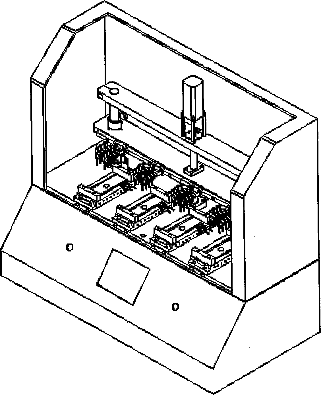 Press keys and touch screen testing device