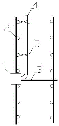 Junction box concealed burying accurate positioning method