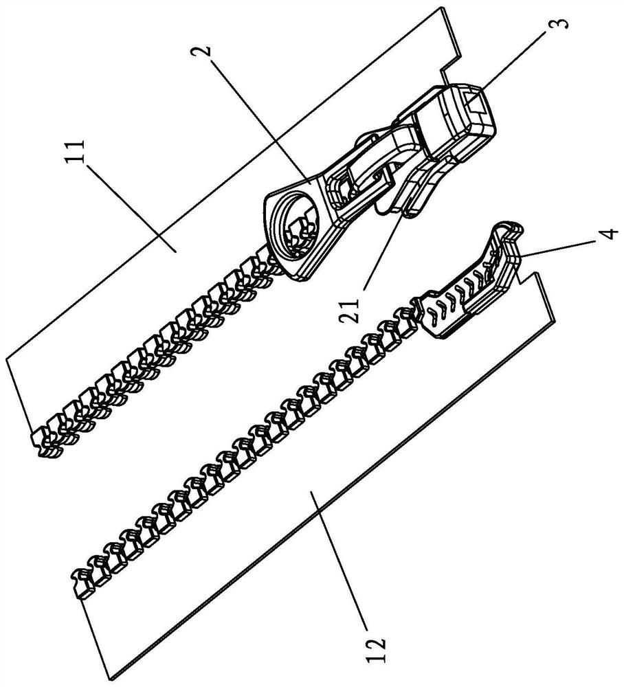 A zipper bottom stop and a quick-release zipper using the bottom stop