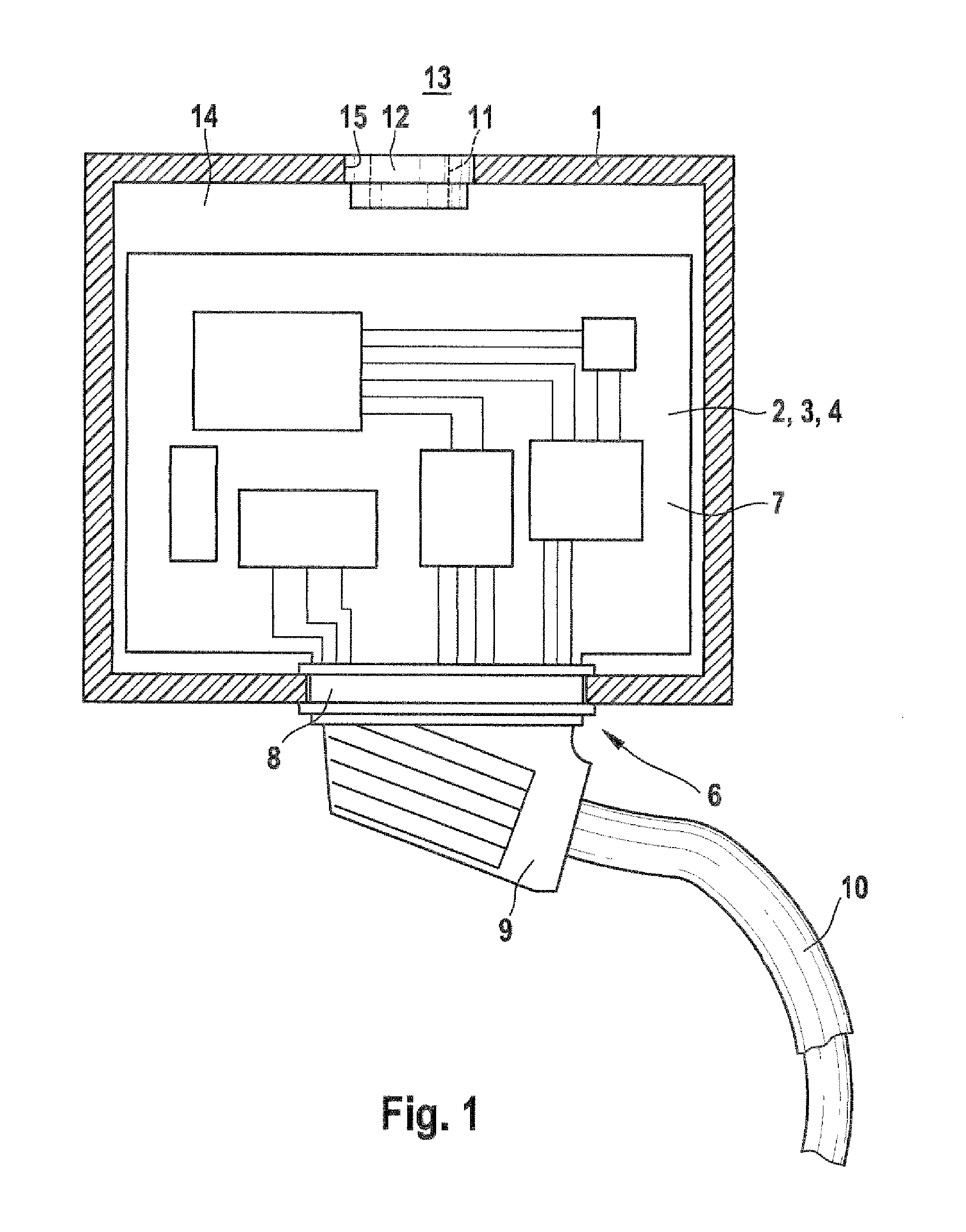 Pressure-relief valve of a housing for an electrical/electronic unit