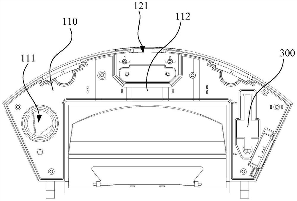 Water tank structure and sweeping robot