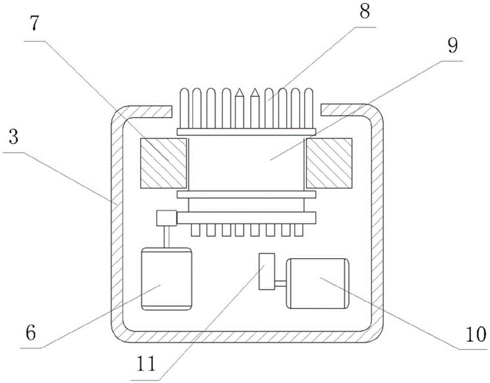 Rotary thin beam magnetic field magnetic therapy machine