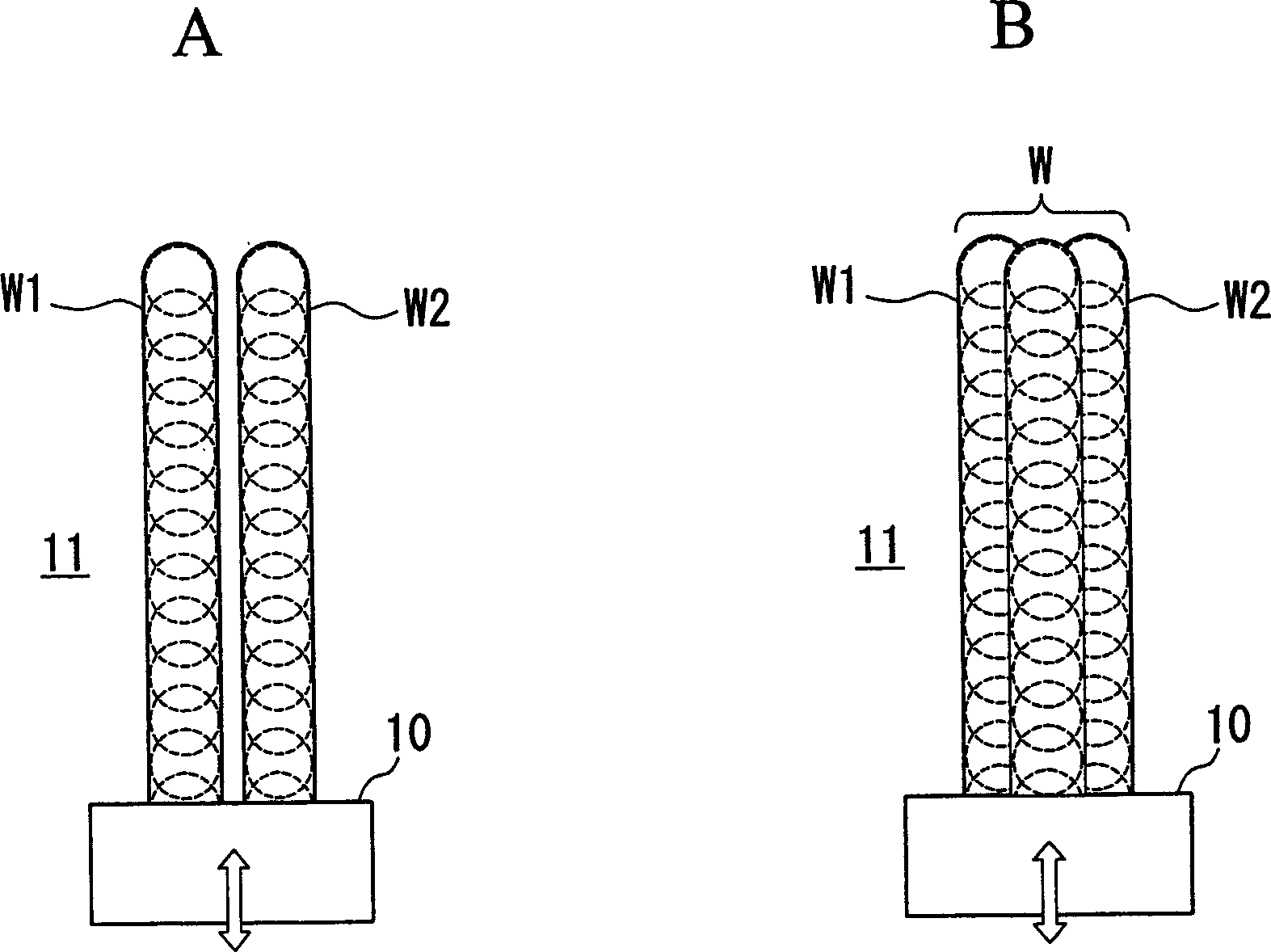 Pattern forming apparatus and method, mfg. method of conducting film wiring and electronic device