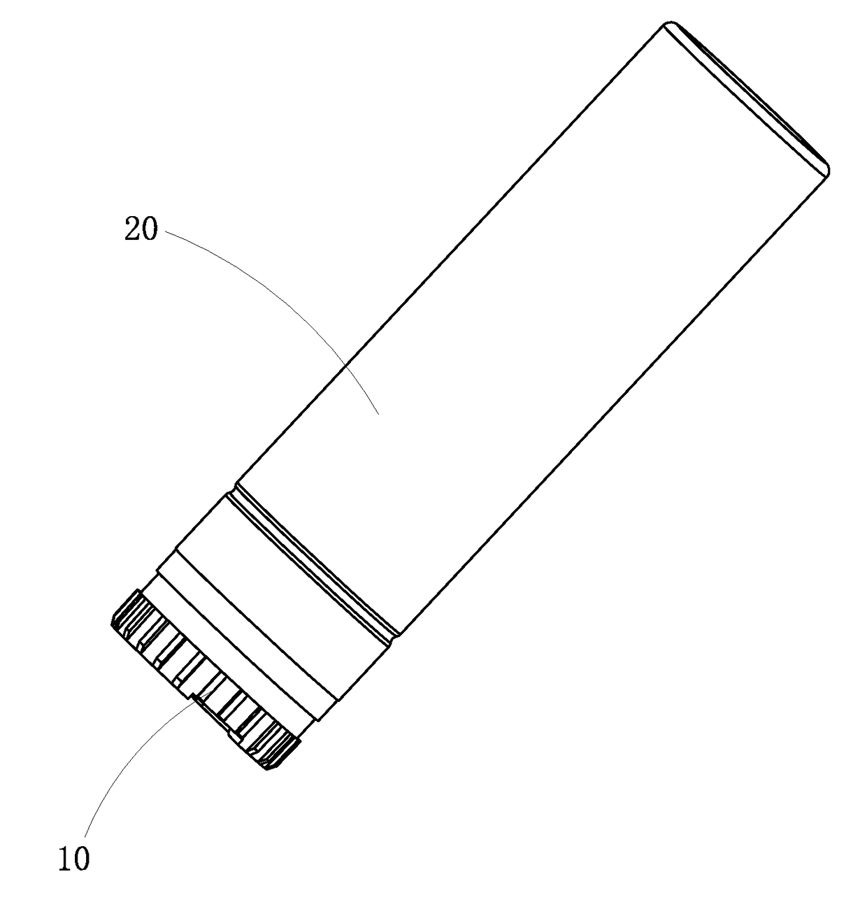 Cartridge of oil-free lip balm