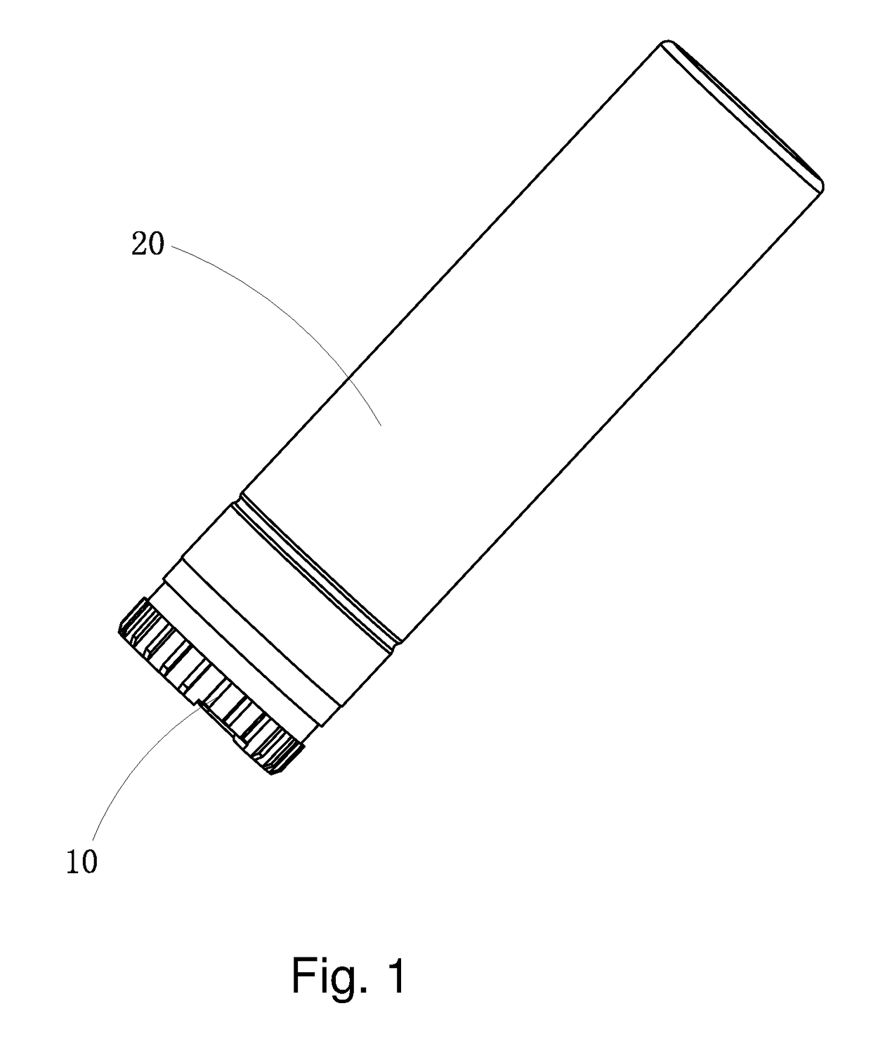 Cartridge of oil-free lip balm