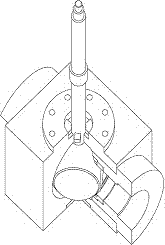 Full-shielding valve with electromagnetic driving mechanism arranged inside