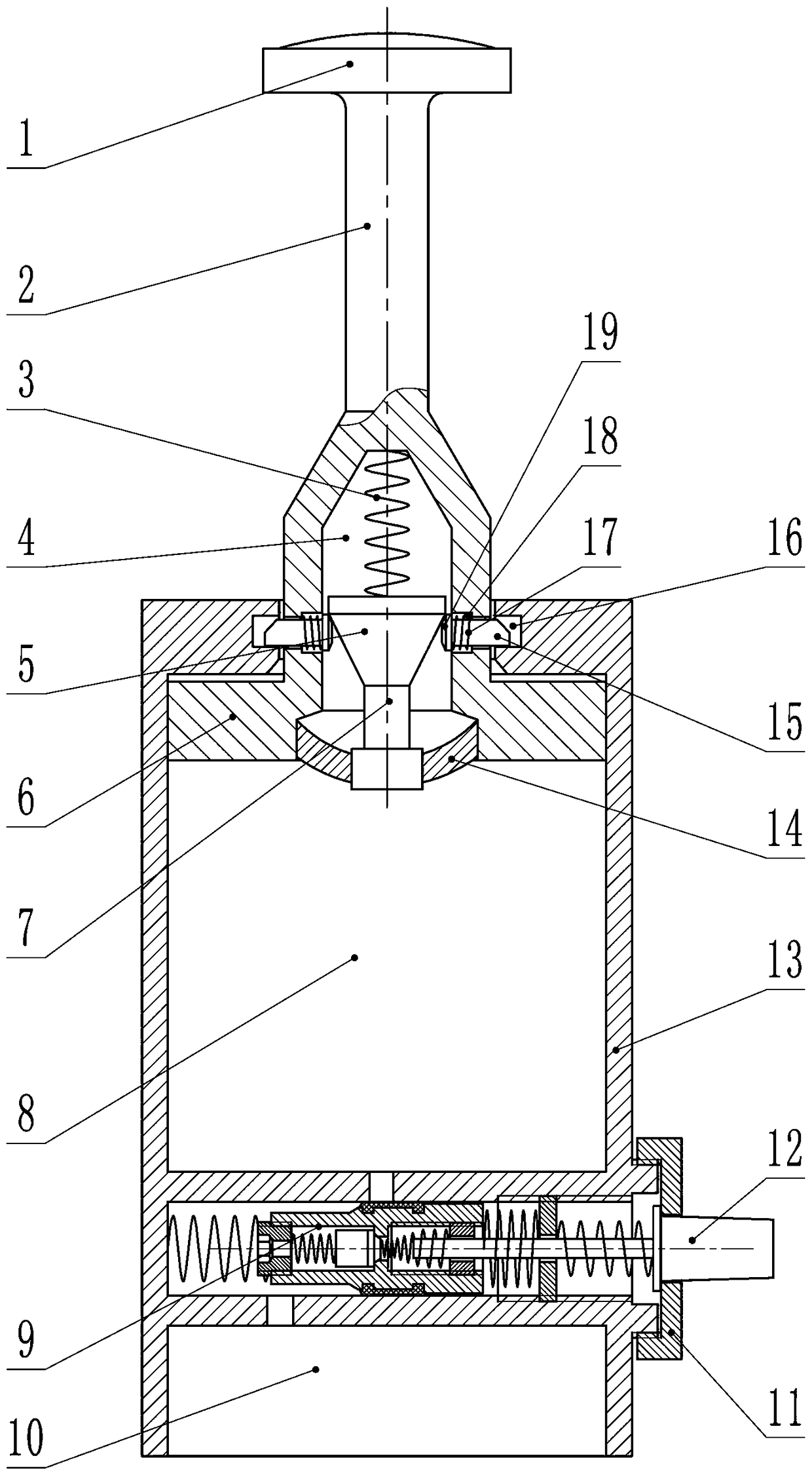 Cupping jar provided with negative pressure compensation cavity