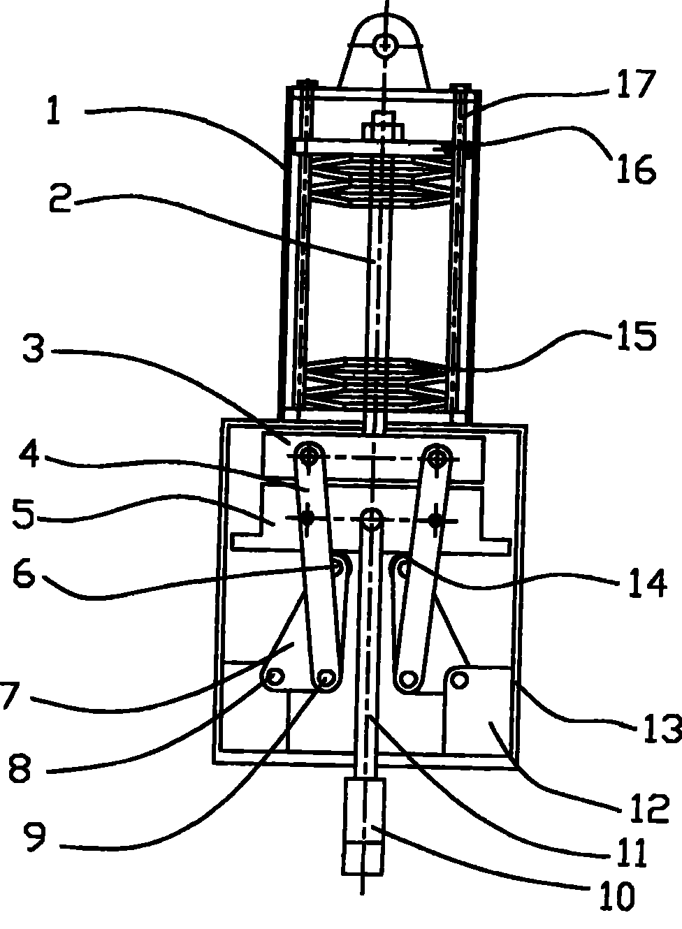 Vertical constant force disc spring hanger