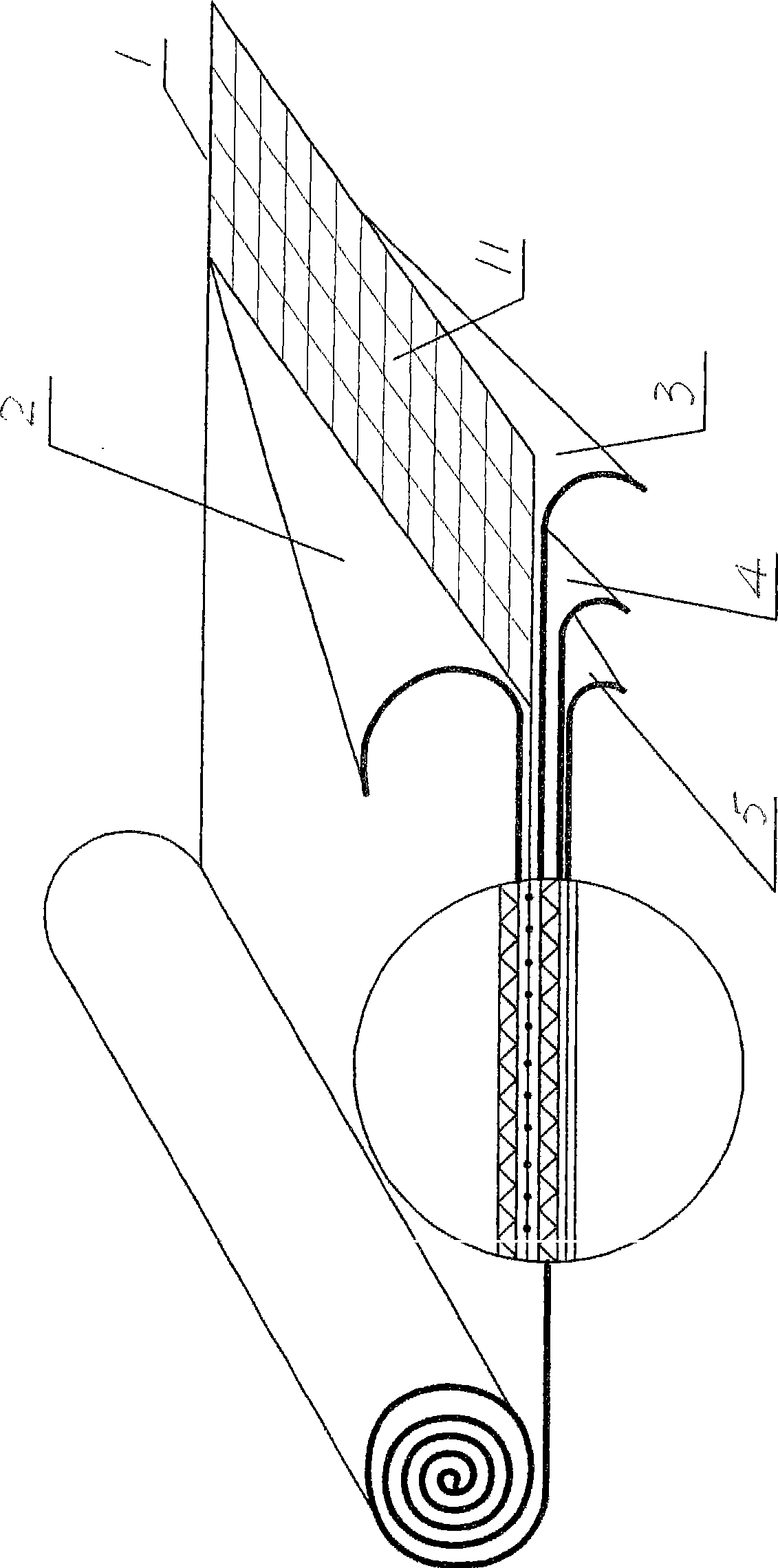 Composite self-adhering water-proof coiled material