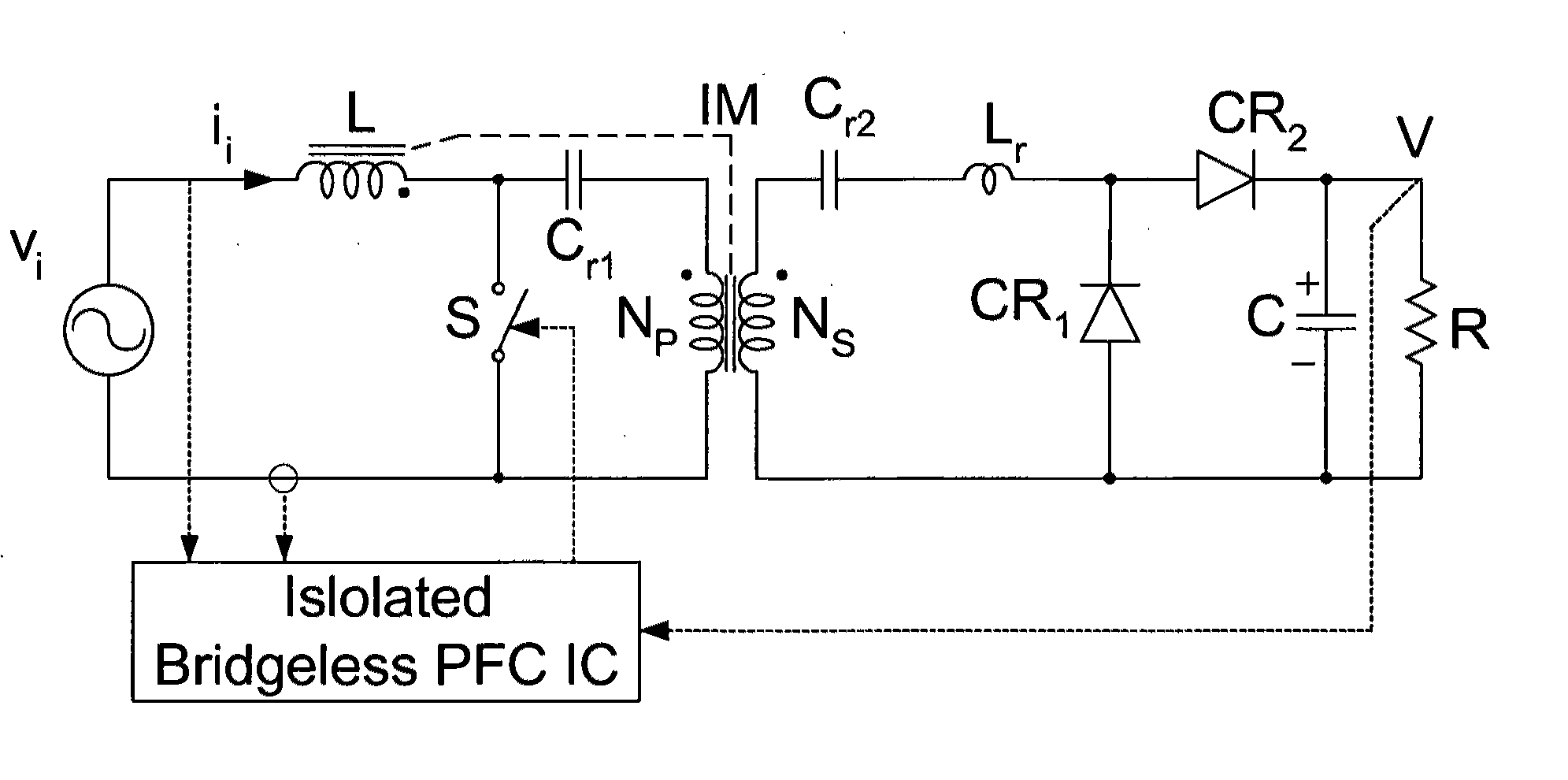 Three-phase isolated rectifer with power factor correction