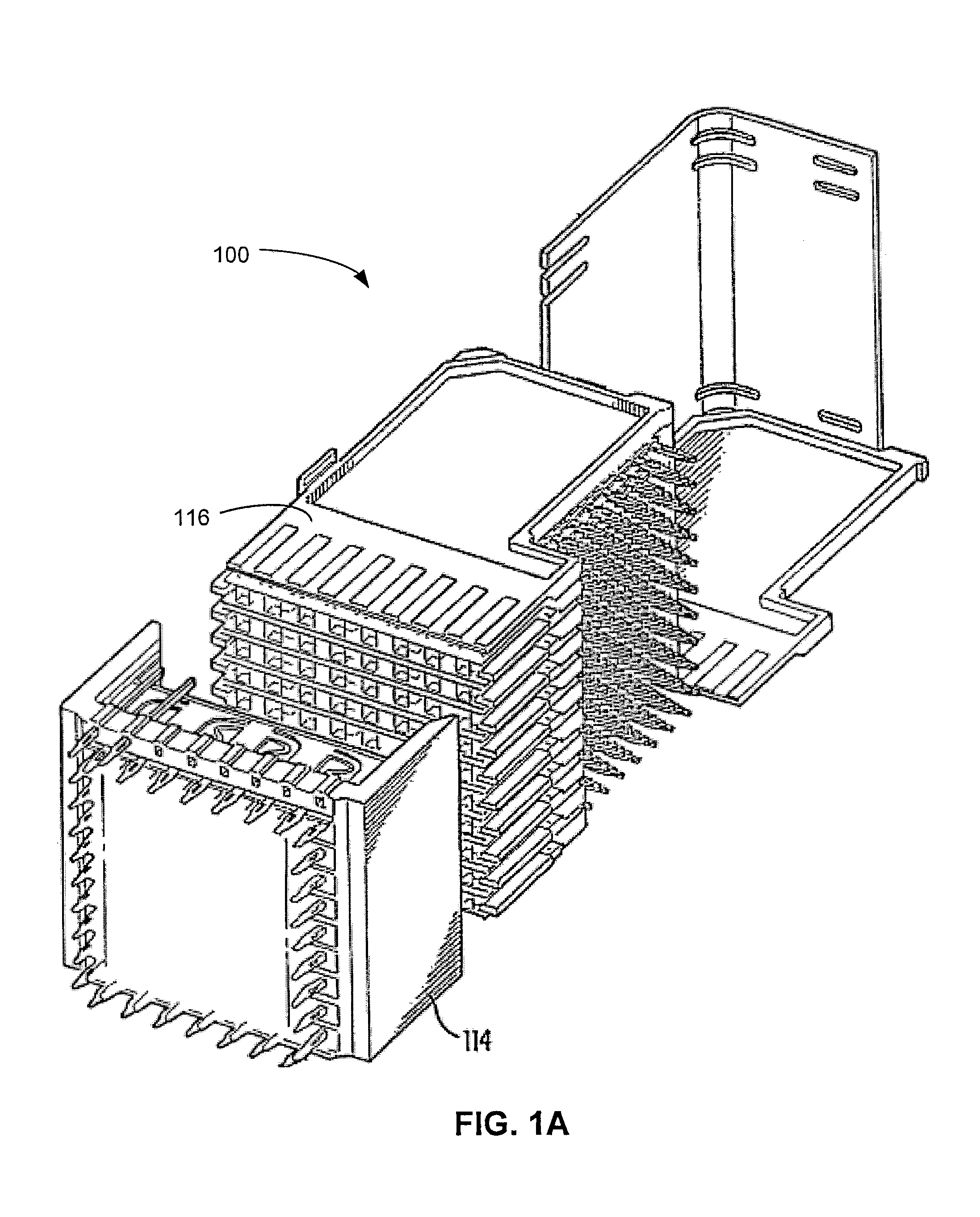 High speed, high density electrical connector with shielded signal paths