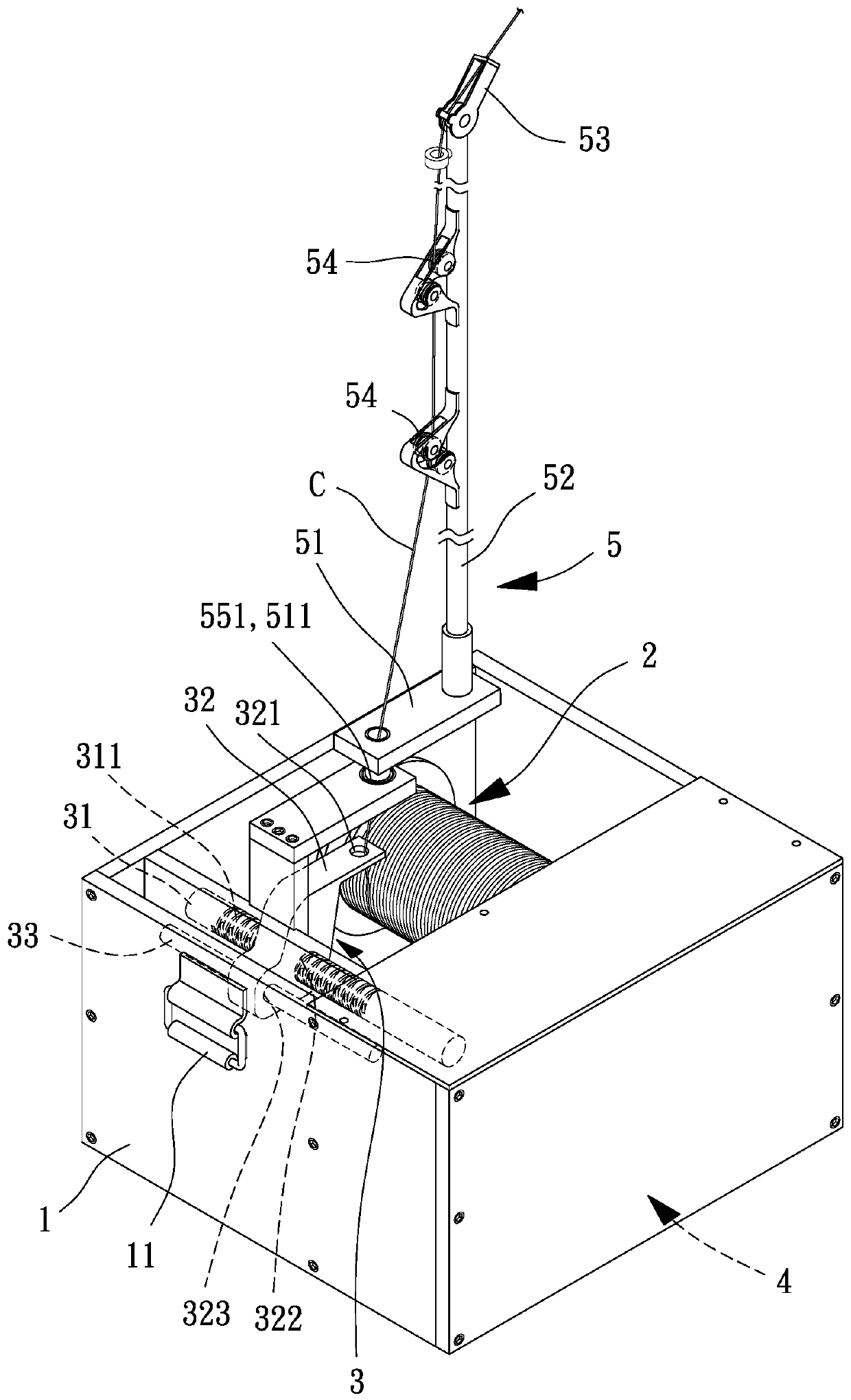 Sounding balloon tethered control device