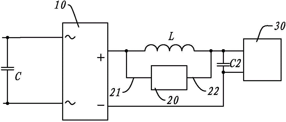 Method for eliminating filter inductor noise caused by chopper