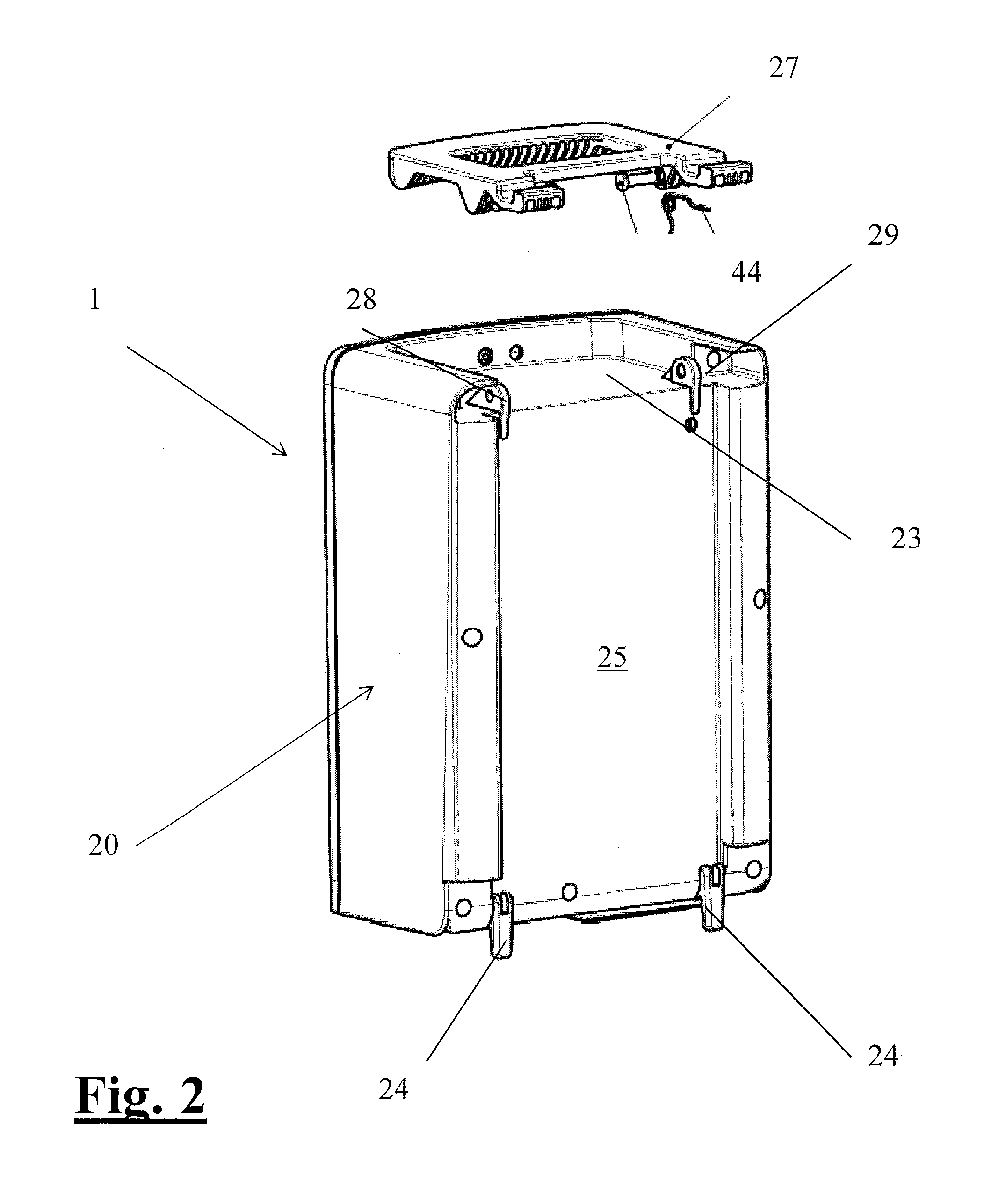 Battery Holder Device for Electric Bicycle