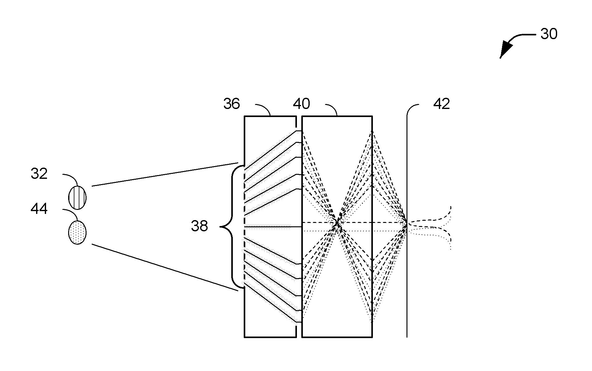 Imaging system using a negative index of refraction lens