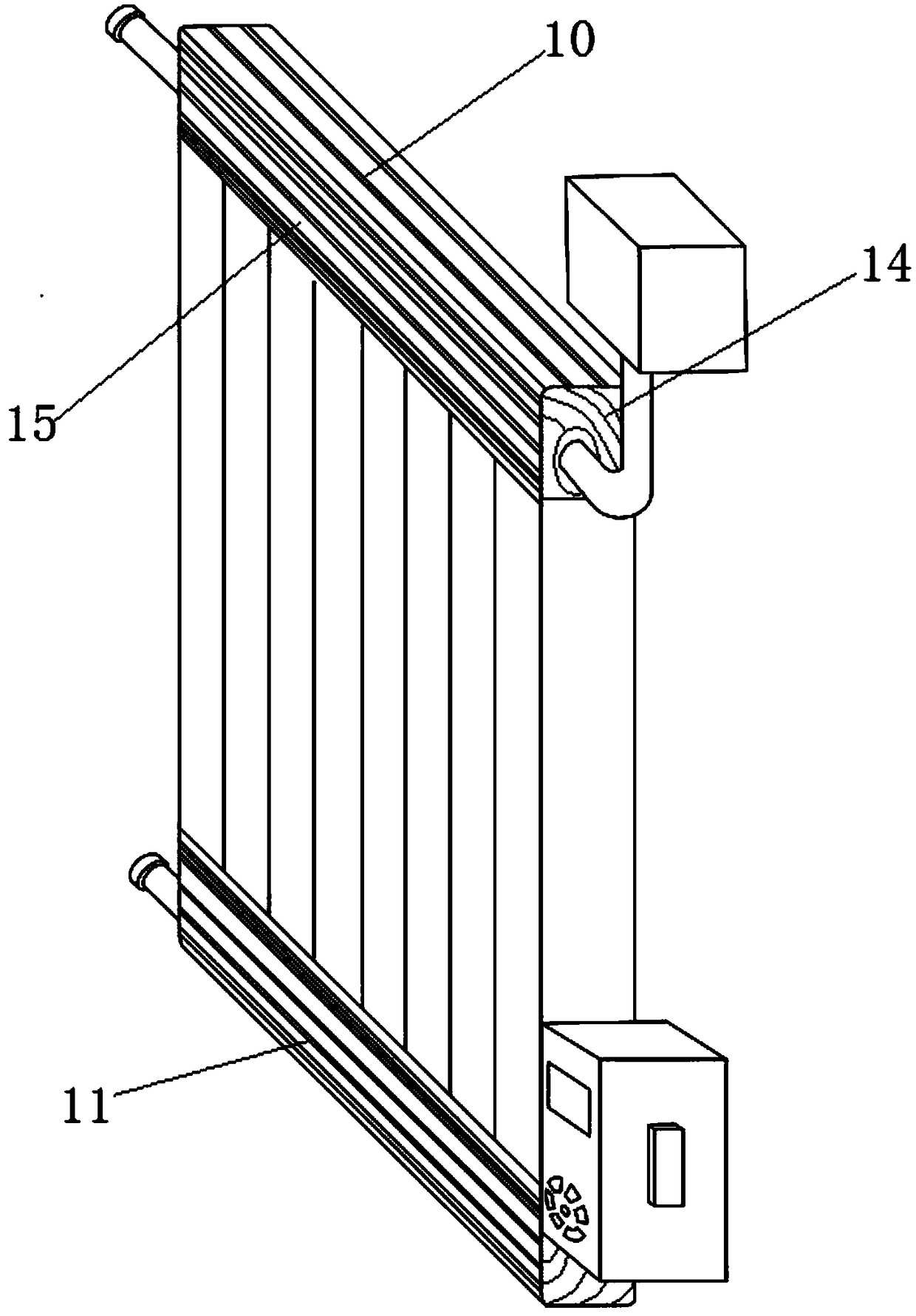 Double-pipe steel aluminum heating radiator