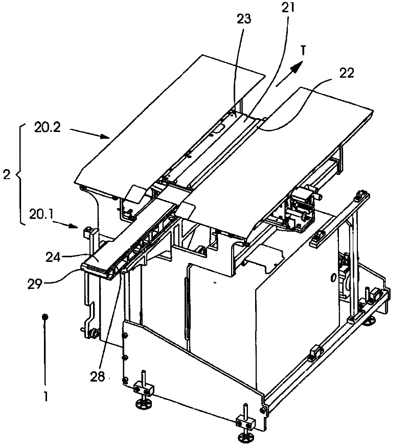 Device for laying a cover