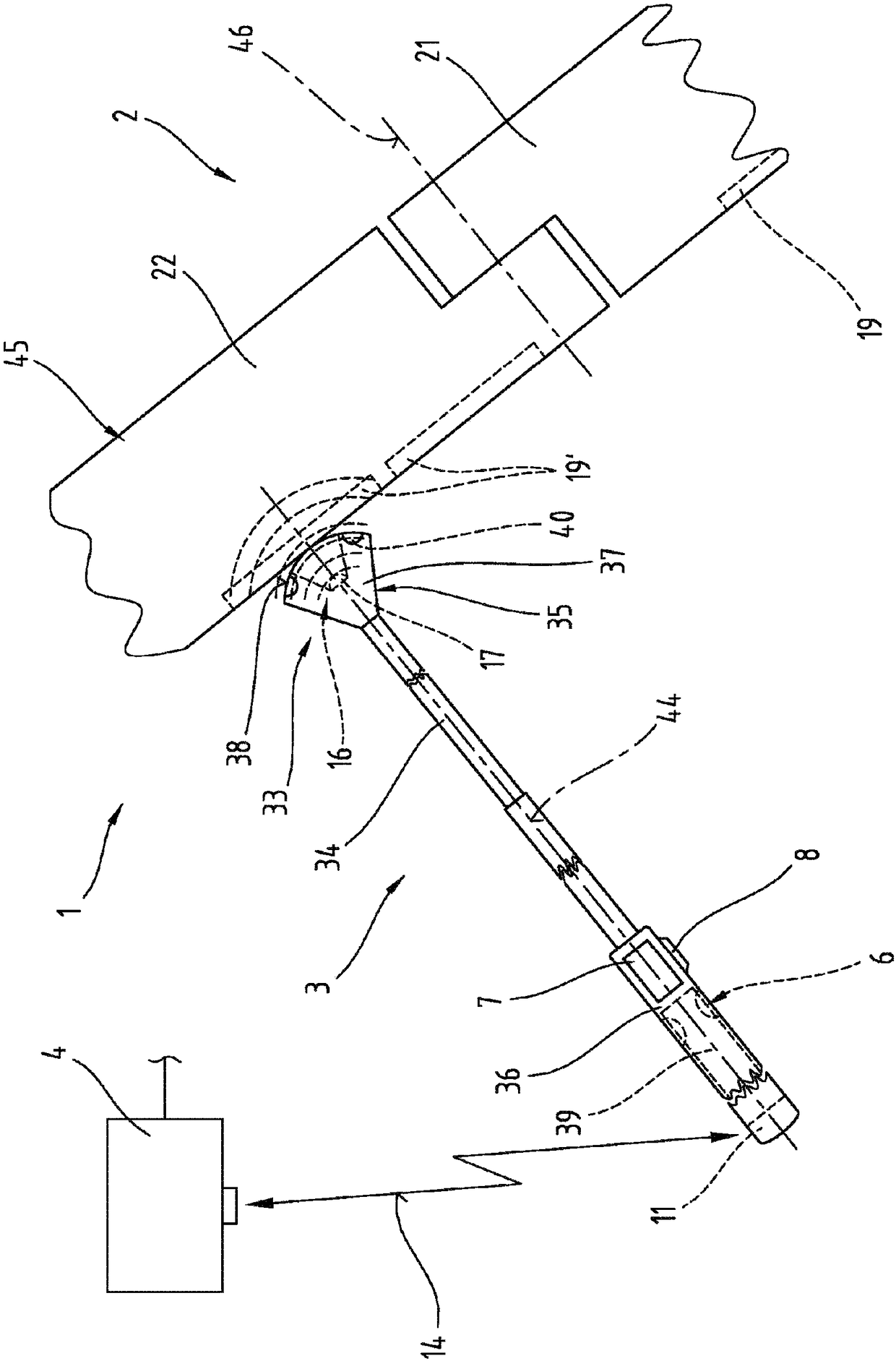 Method, control system, and movement setting means for controlling the movements of articulated arms of an industrial robot