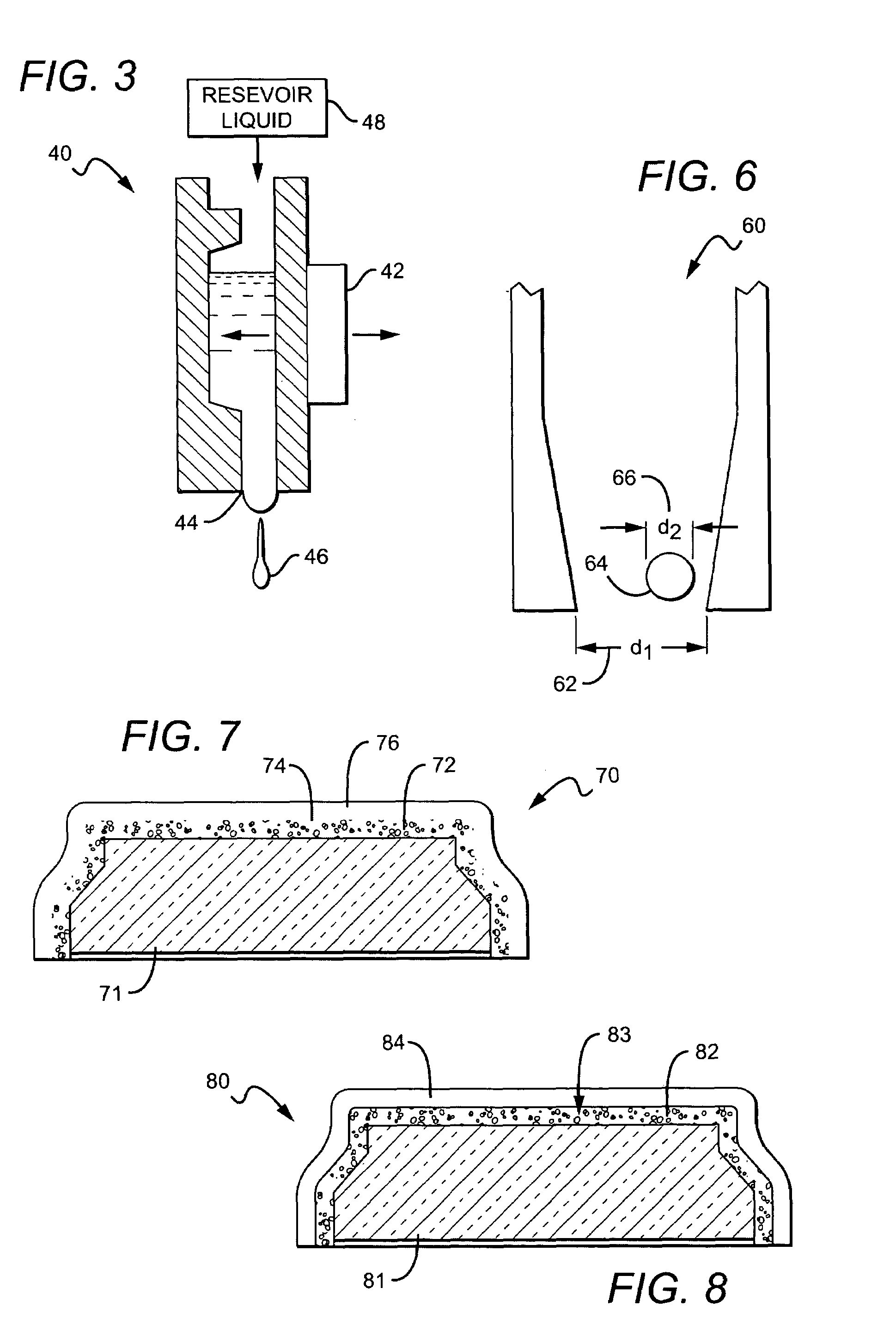 Method for coating semiconductor device using droplet deposition