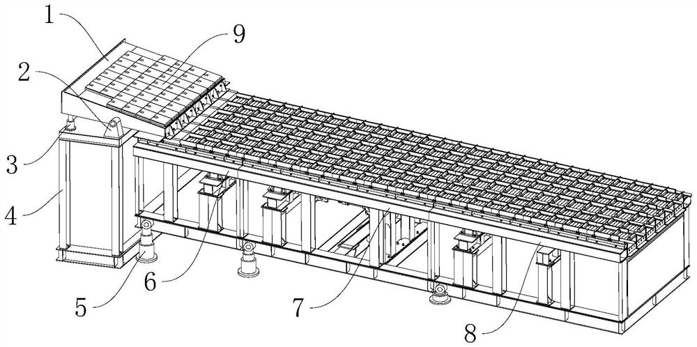 Adjustable modularized grate cooler for lithium ore smelting plant