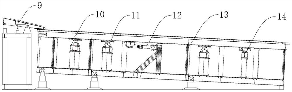 Adjustable modularized grate cooler for lithium ore smelting plant