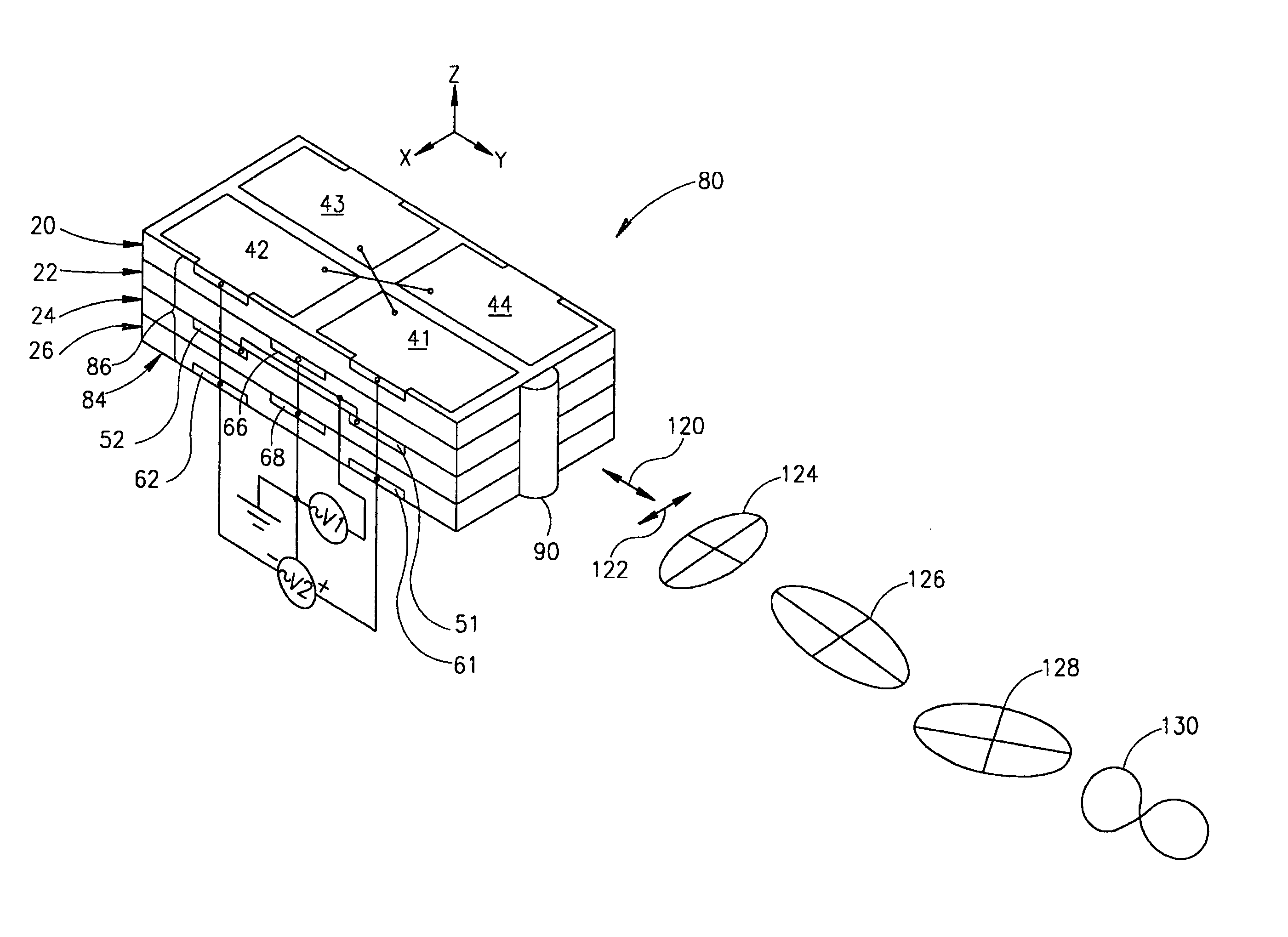 Multilayer piezoelectric motor