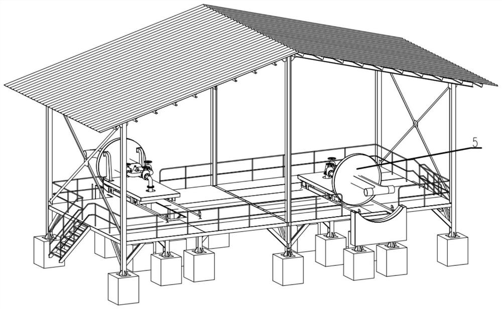 Intersecting mixed flow torpedo ladle baking device