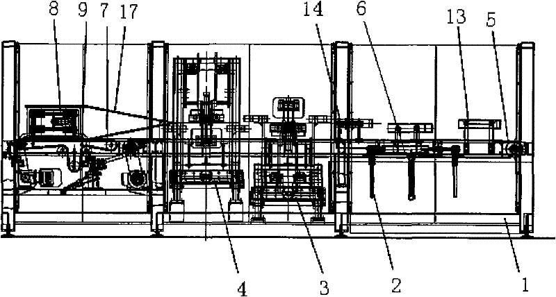 Automatic case unpacking machine