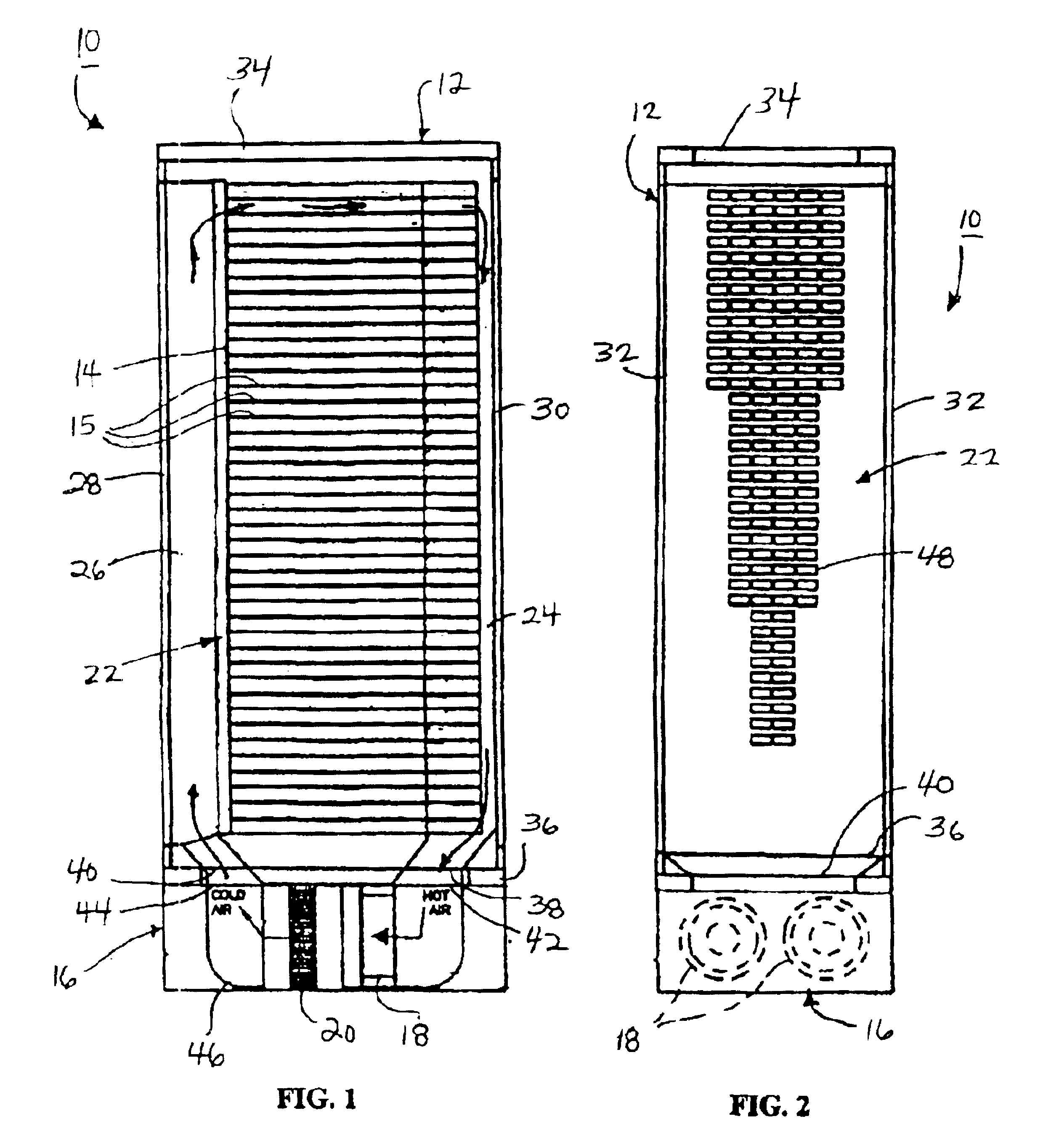 Cooling airflow distribution device