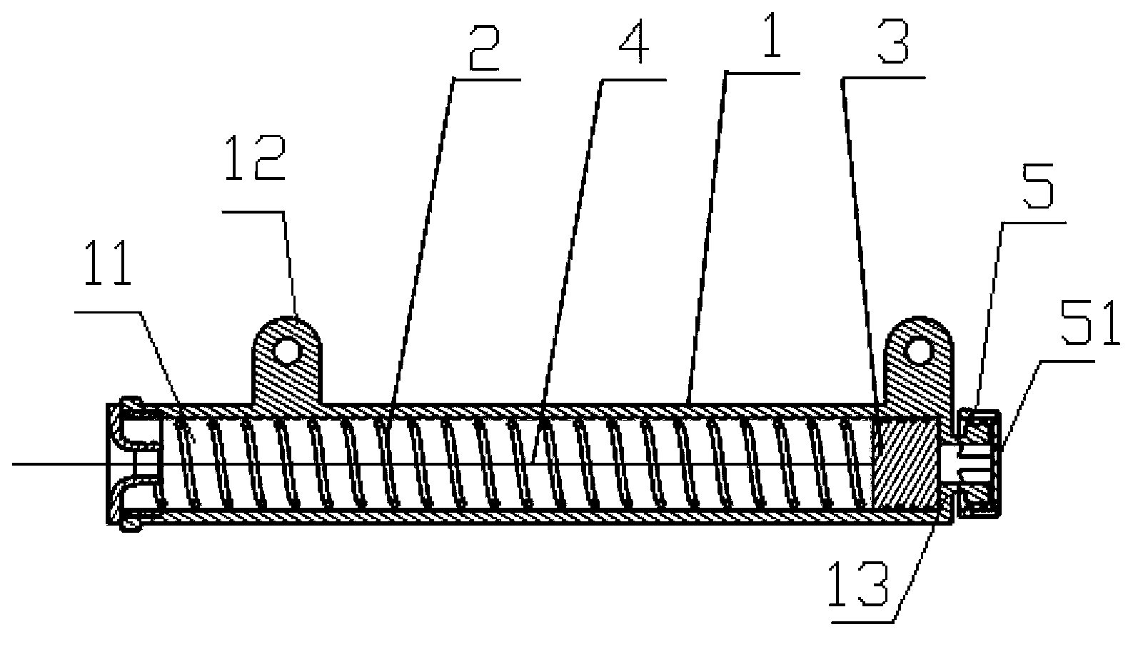 Damping spring buffer device