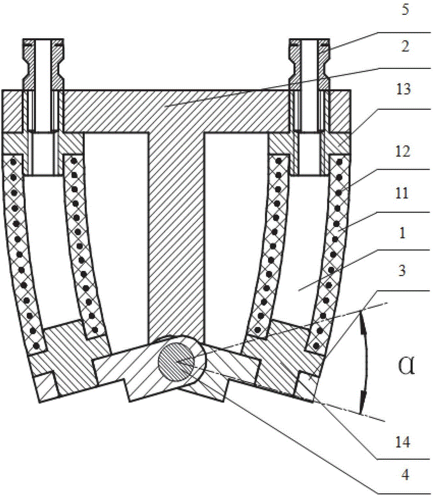 Bending joint of finger rehabilitation device based on double pneumatic flexible actuators
