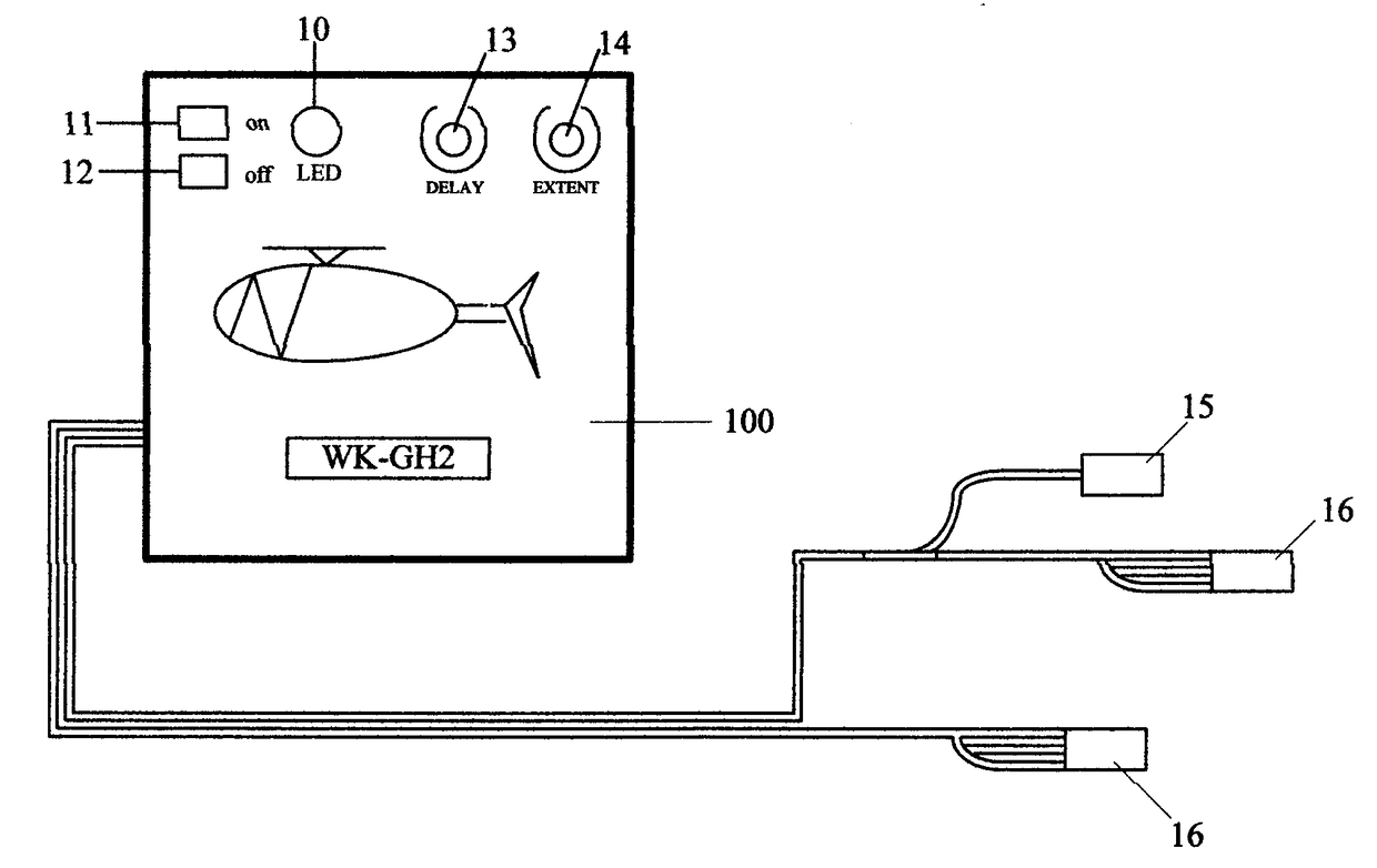 Long-distance remote-control control system for high-altitude flying toy