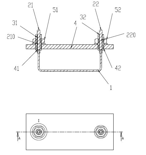 Inductive coupling bar adjusting device and coaxial cavity radio frequency device