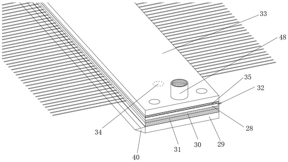 Infiltration device for glass fiber drawing